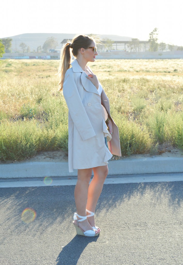 Visions of Vogue - Espadrilles, Skirt, and a Trenchcoat 6