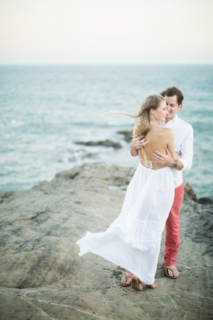 Visions of Vogue Engagement Embrace Beach