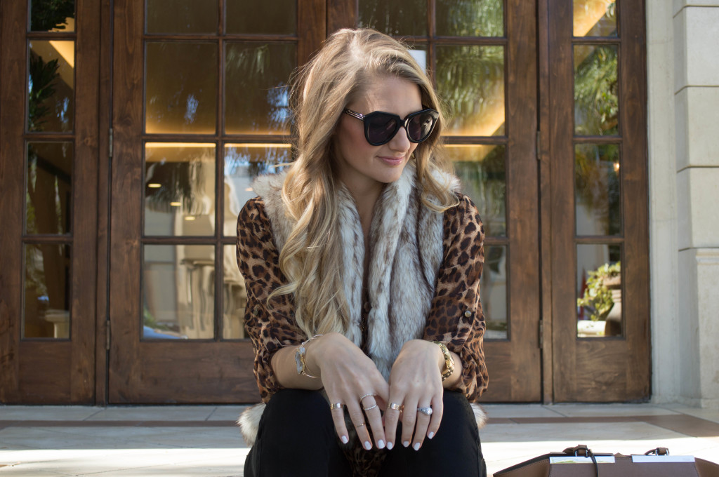 Visions of Vogue - Faux Fur Vest & Leopard 5