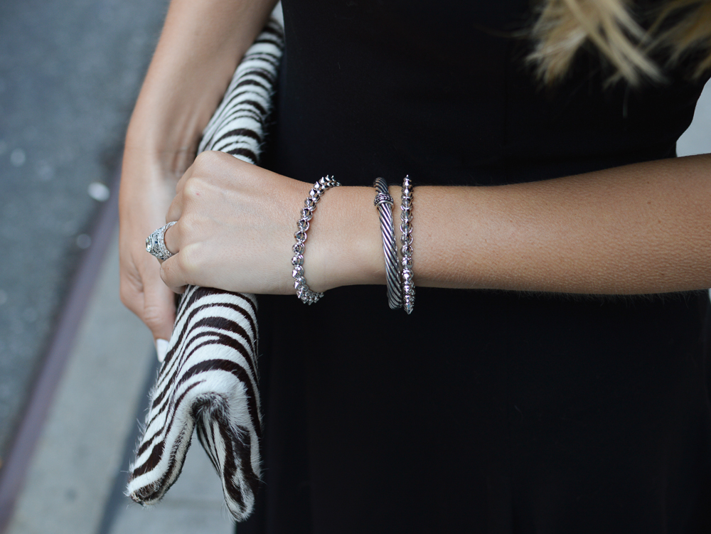 silver bracelet stack