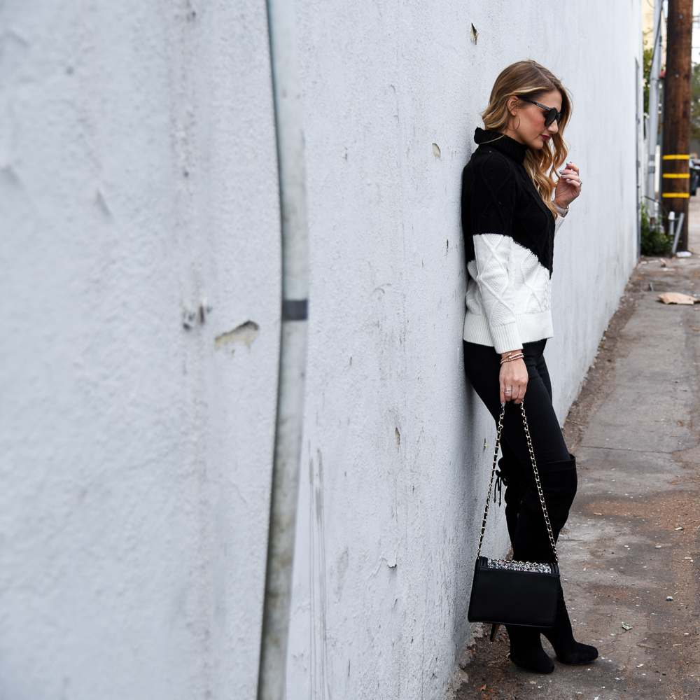 black and white outfit 