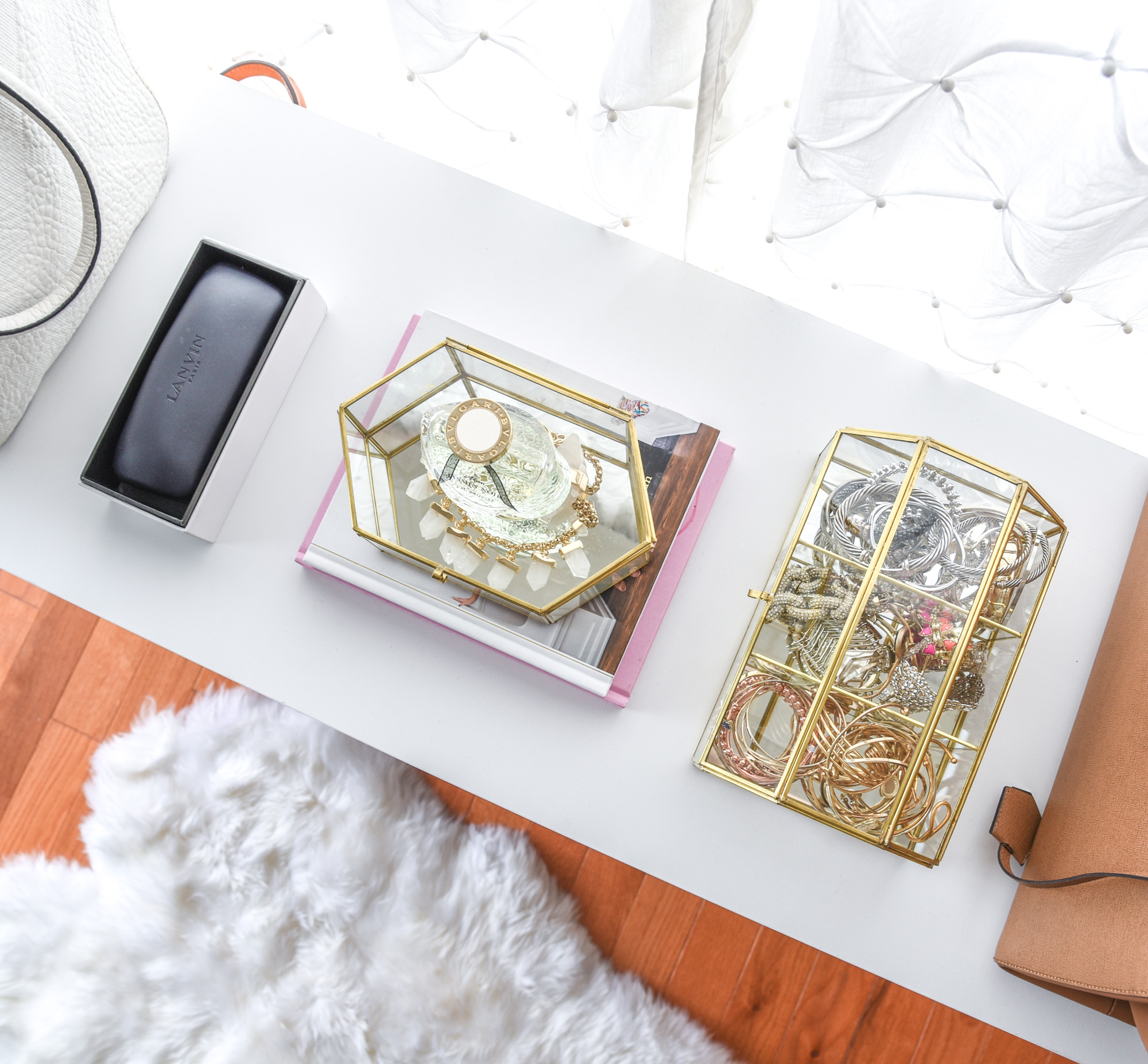 glass mirrored jewelry boxes