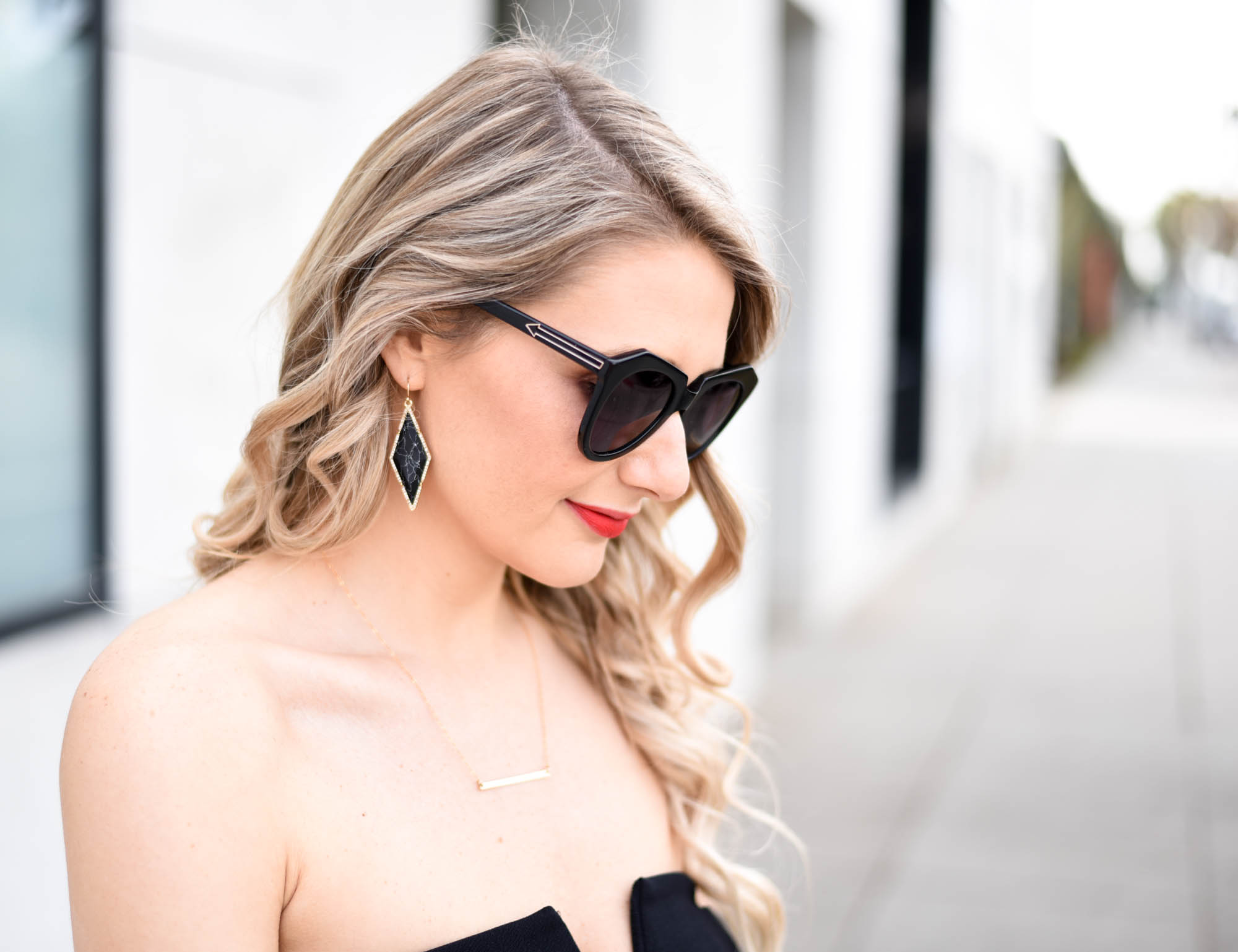 black pave diamond earrings 