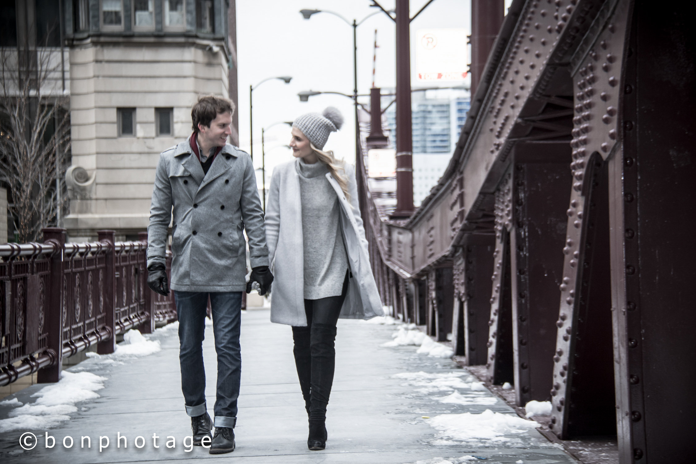 couples in the snow 