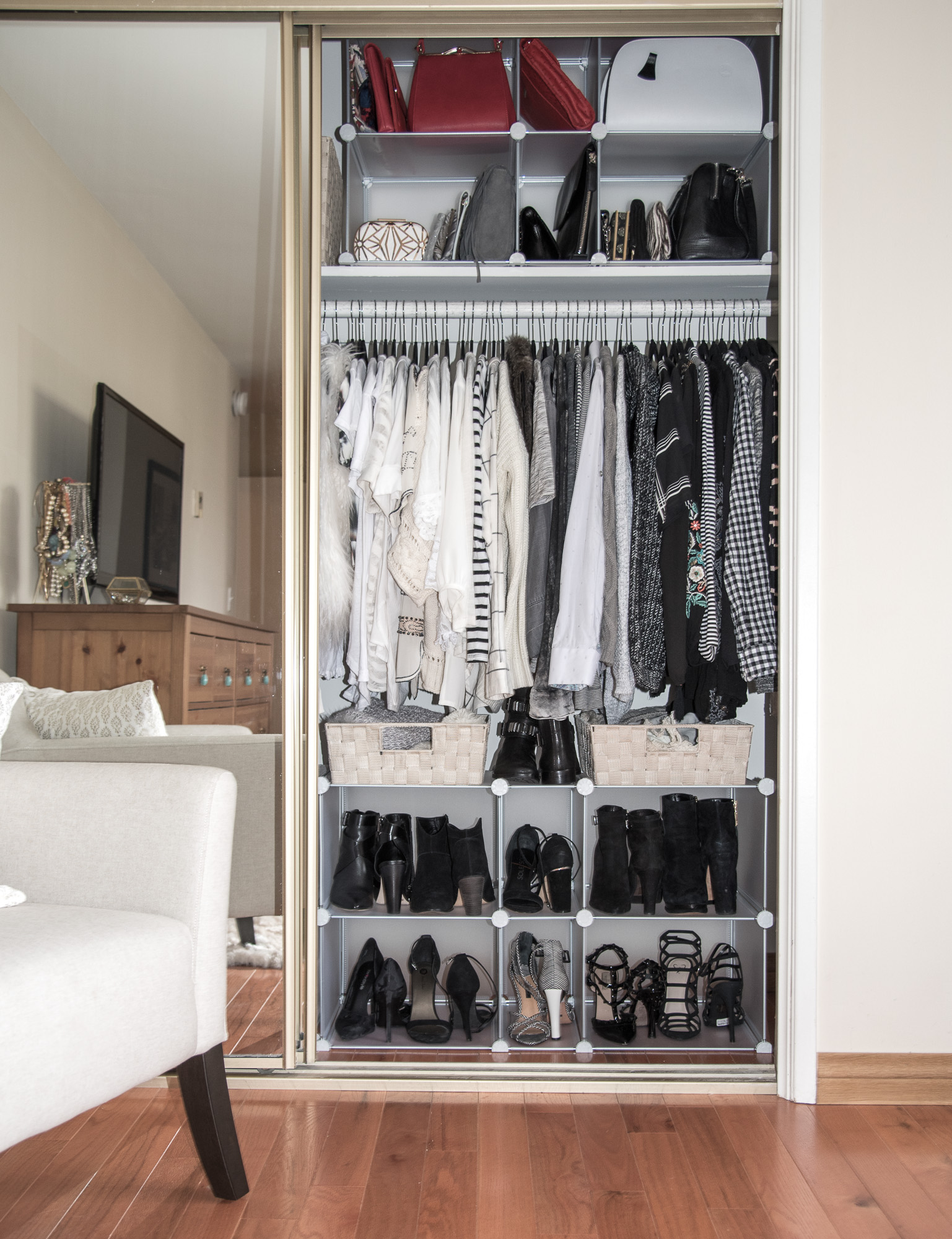 how to organize your closet when you have limited space