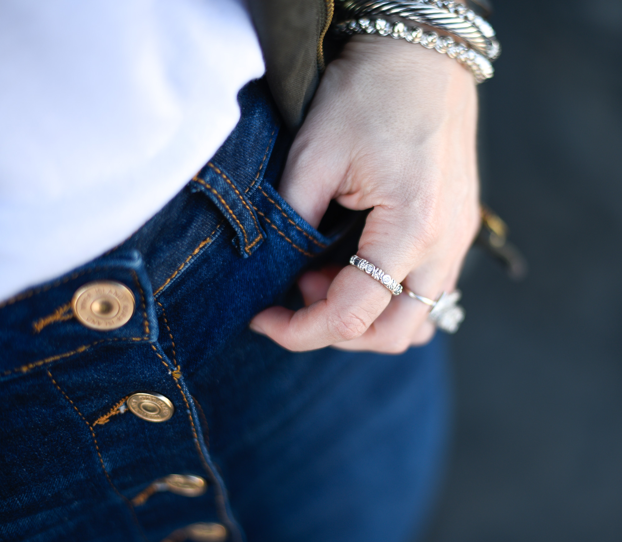 Perfect ring to create a silver jewelry stack