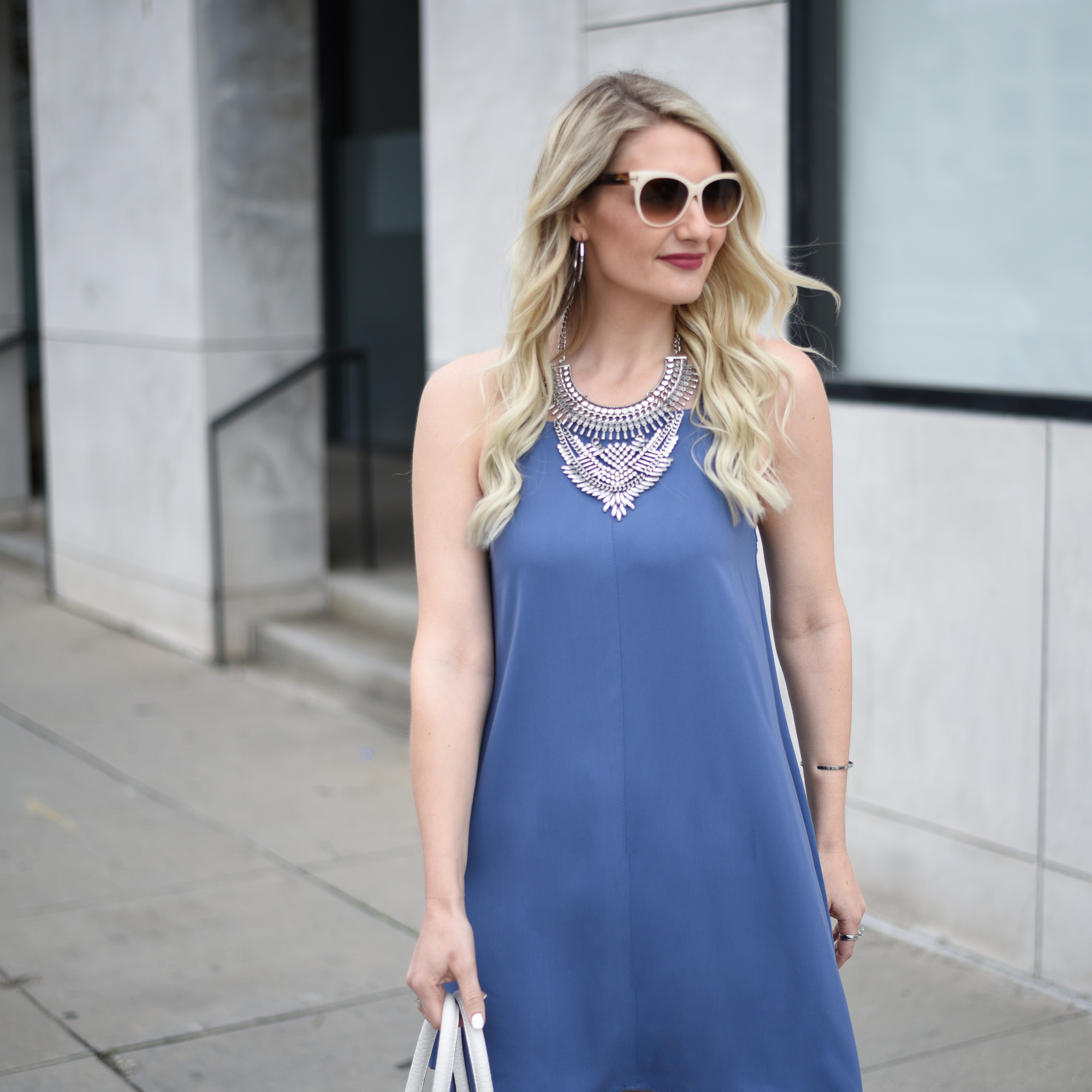 Add a statement necklace to your favorite basic dress! 