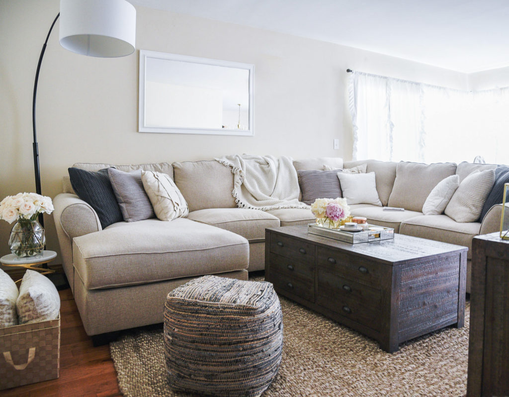 Living Room Reveal with Ashley HomeStore | Visions of Vogue
