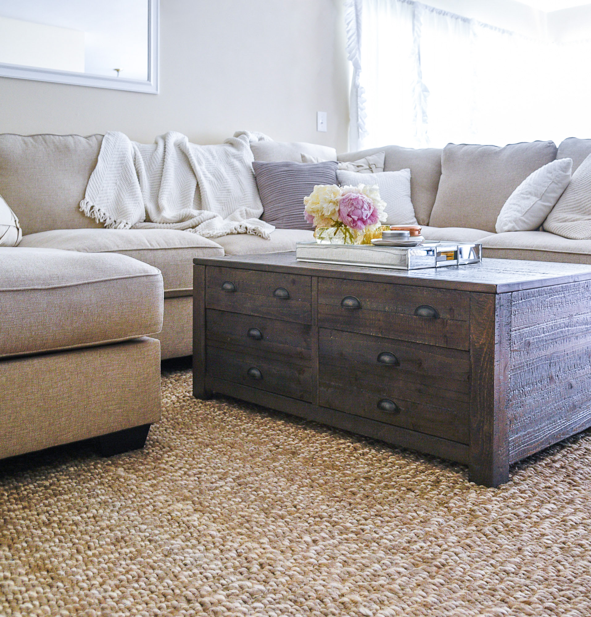 apothecary style coffee table 