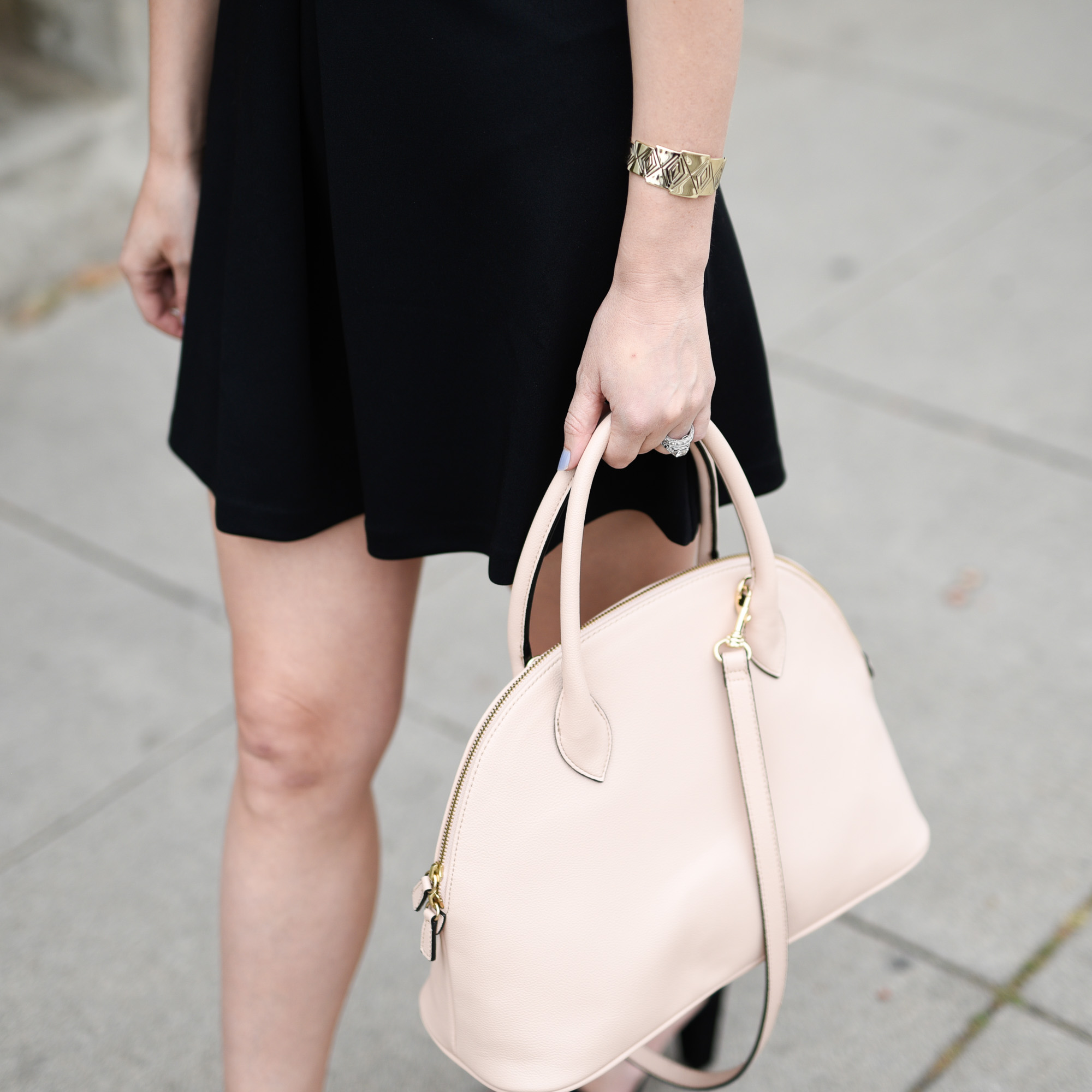 blush rose quartz purse handbag 