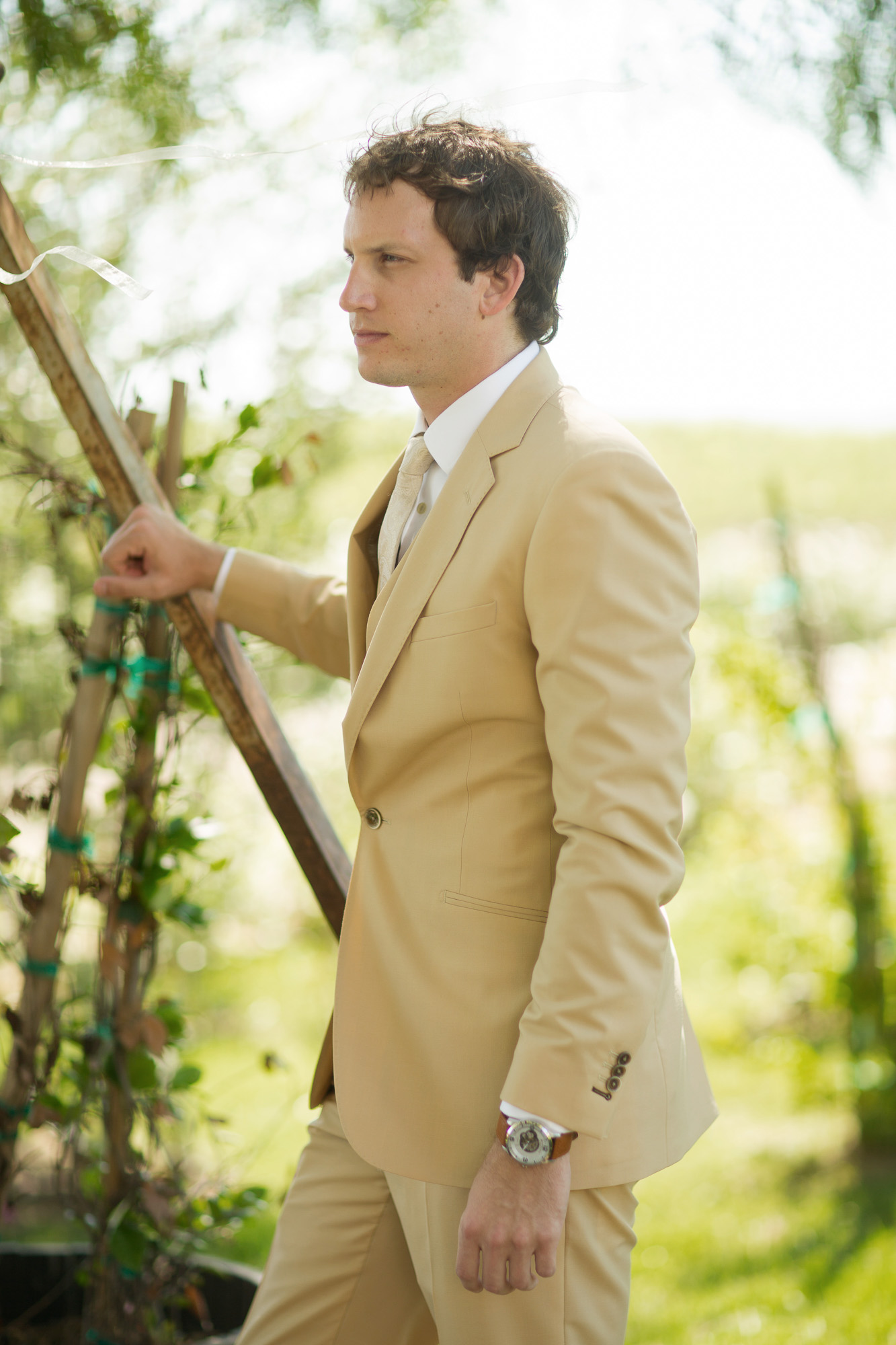 a custom groom's suit from los angeles