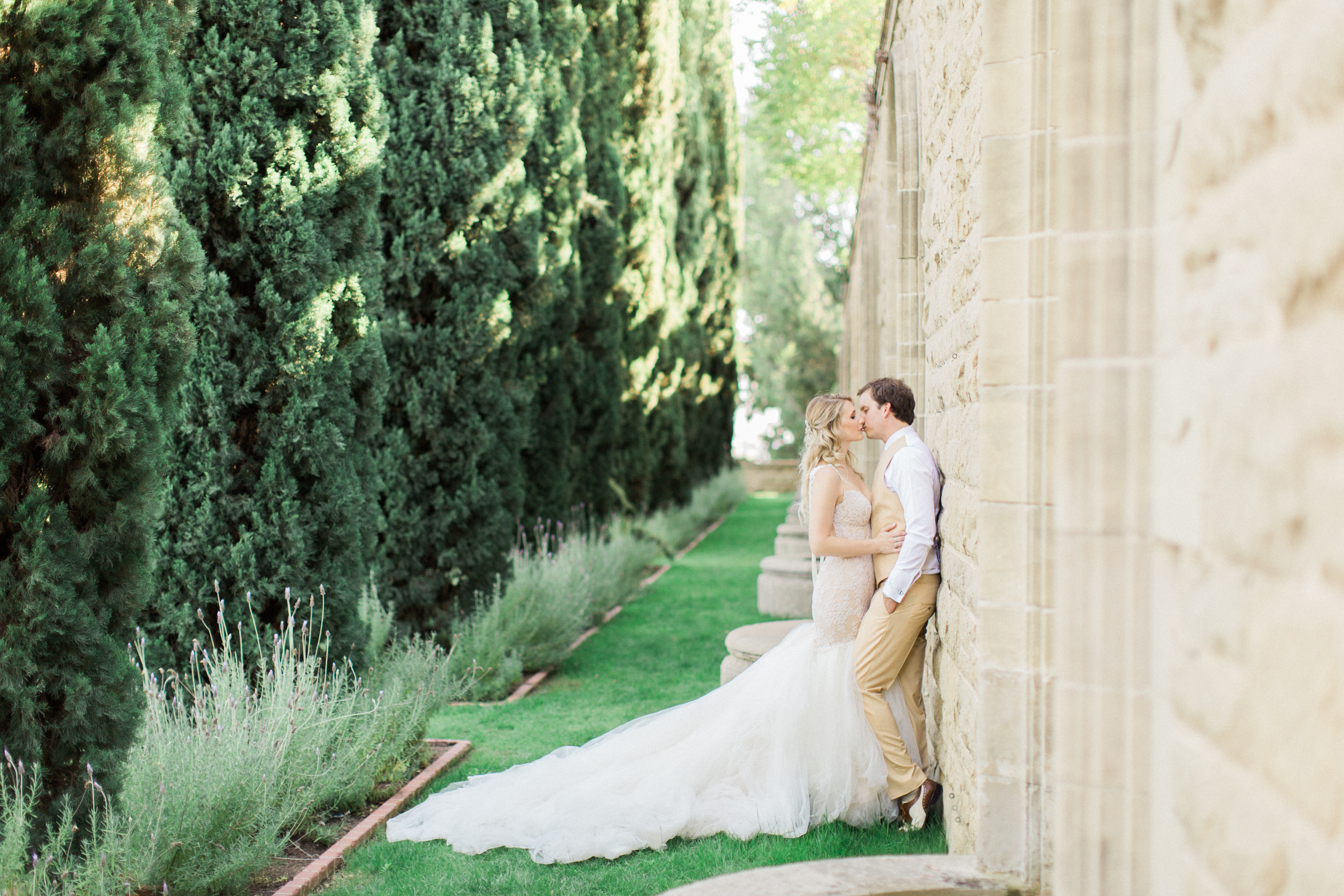 Galia Lahav wedding dress at Greystone Mansion in Beverly Hills. 