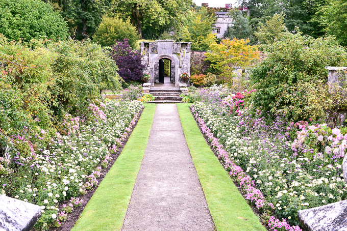 Secret gardens at Dromoland Castle outside of Galway, Ireland.