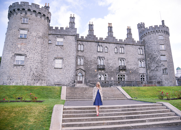 Jenna Colgrove of Visions of Vogue at Kilkenny Castle in Ireland!