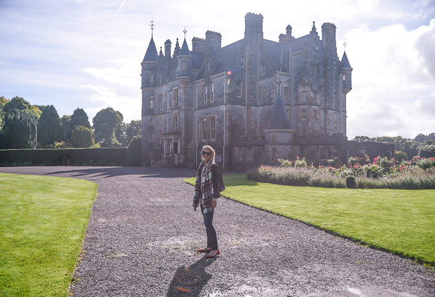 Visions of Vogue standing outside of Blarney Manor. 