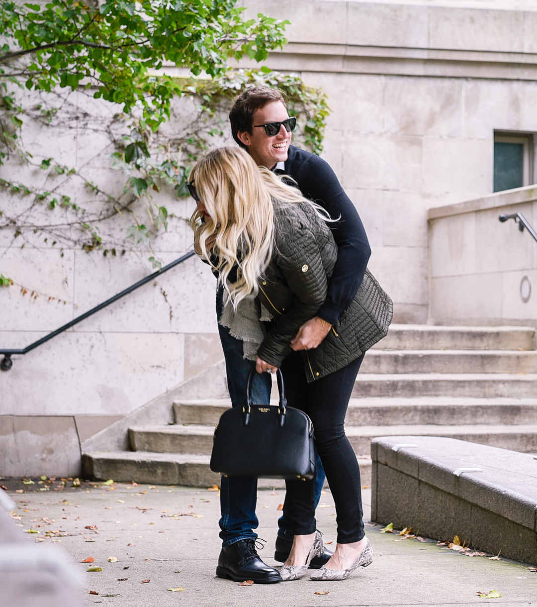 Engagement photo inspiration idea: tickle fights and laughter. 