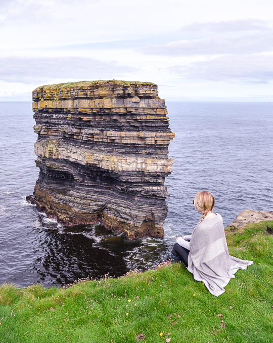 Overlooking the rocks at Downpatrick Head Ireland