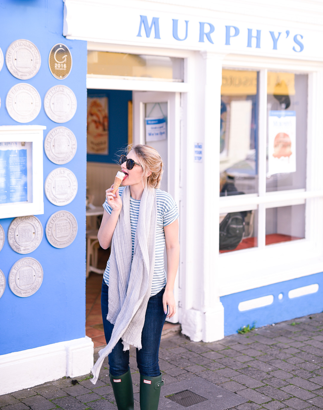 Grabbing homemade ice cream from Murphy's in Dingle, Ireland. 