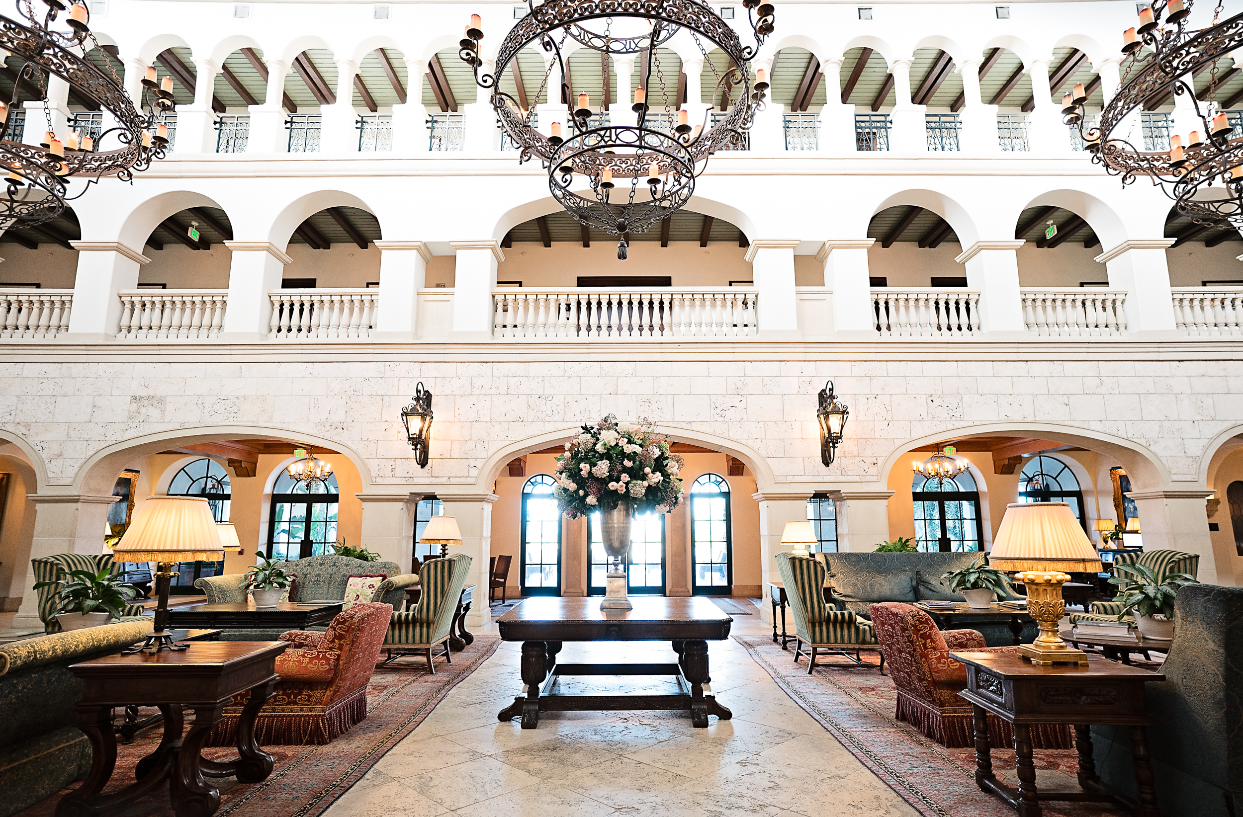 Gorgeous lobby at Sea Island Resort 