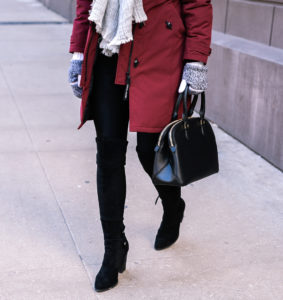 The most beautiful black suede boots with a slight pointed toe.