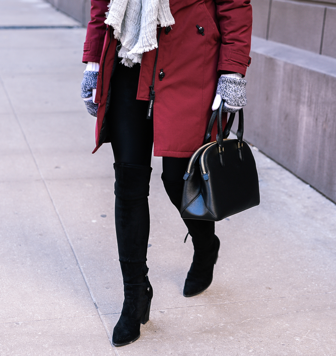 The most beautiful black suede boots with a slight pointed toe. 