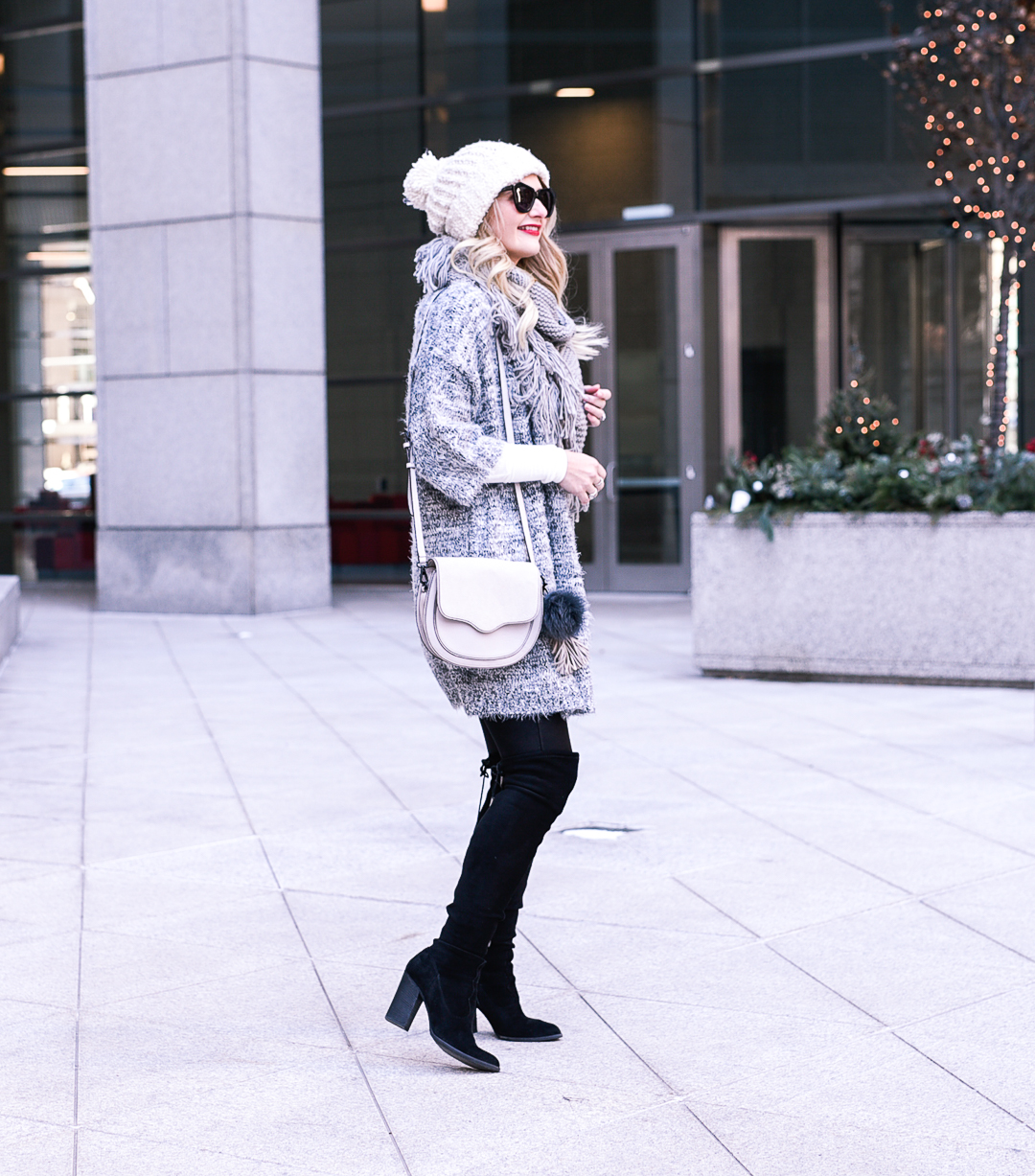 Chic grey layers for keeping warm this winter. 