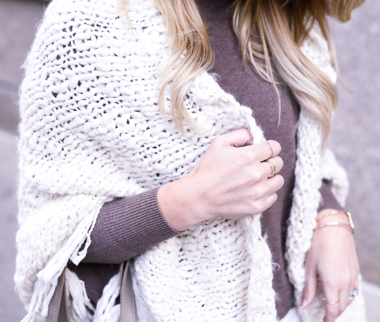 Mejuri dainty ring stack. 