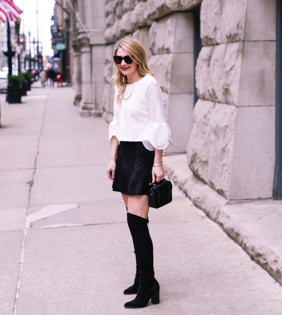 Skatie Fluted Sleeve Top