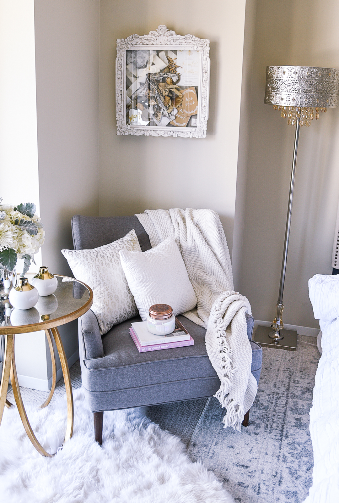 Tips on how to style your home in grey and gold. 