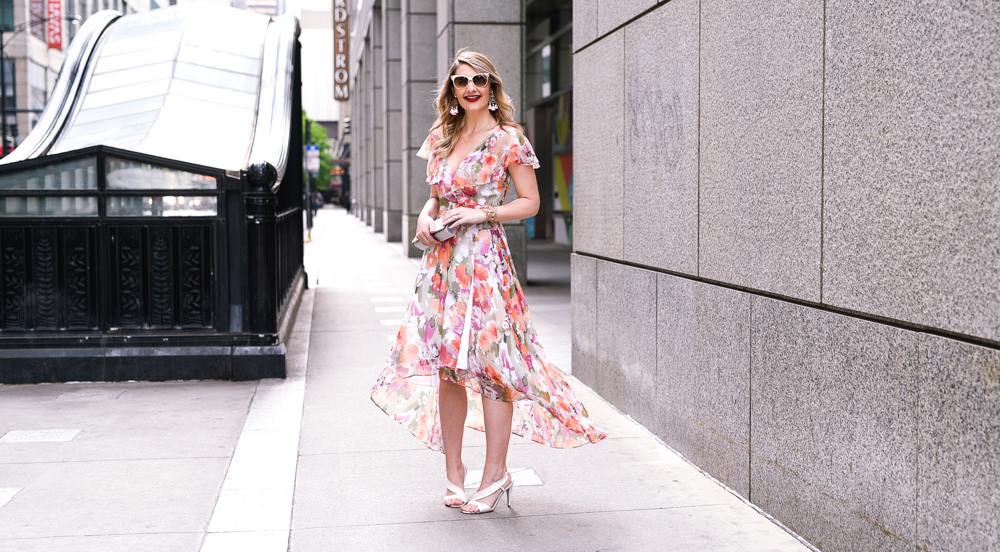 how to style a high to low chiffon skirt 
