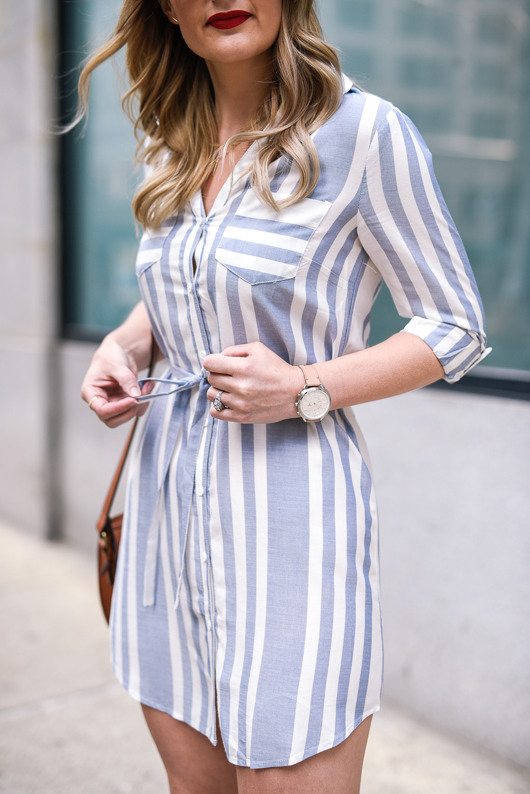 simple shirt dress for casual ootd outfit ideas