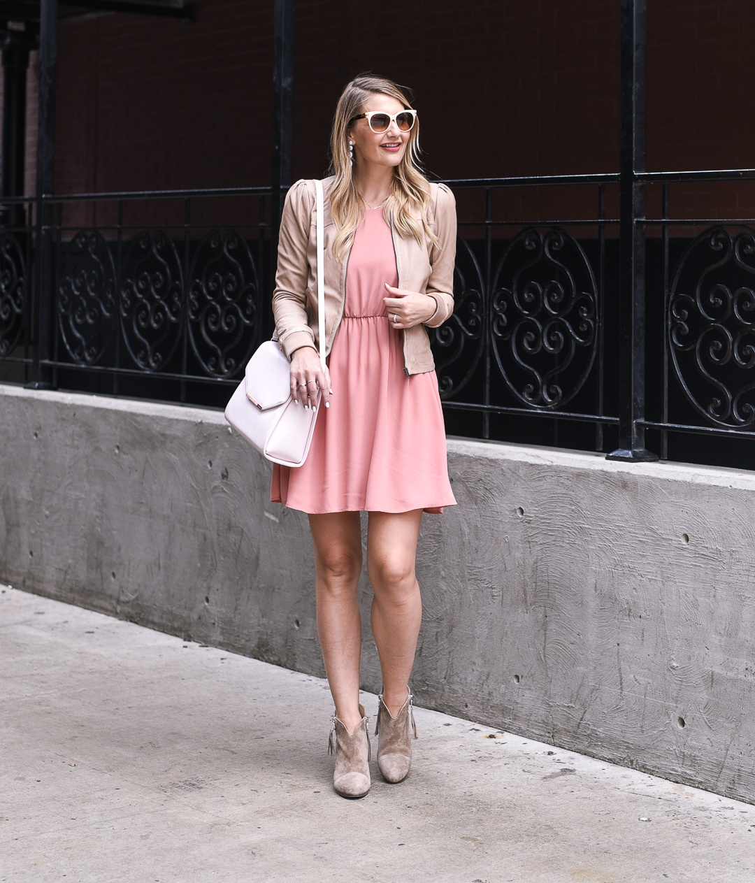 blush pink nordstrom sale dress