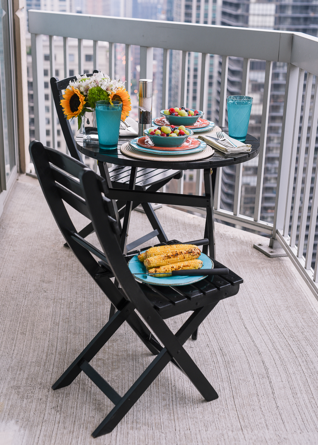 how to style an outdoor patio or balcony