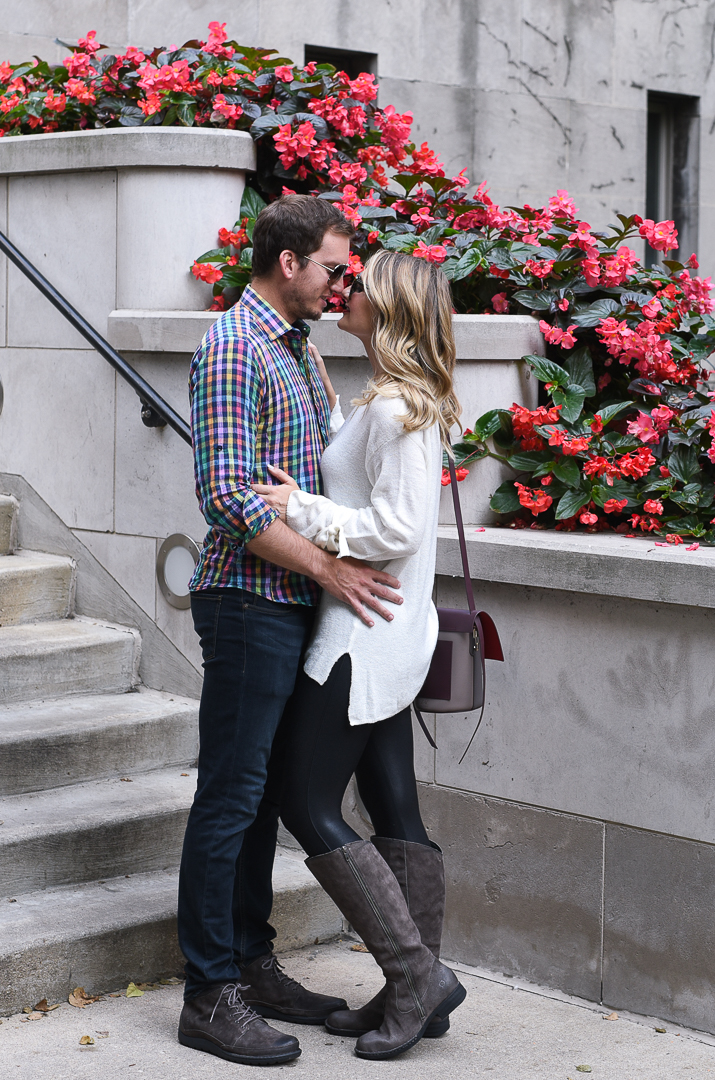 white tie sleeve sweater