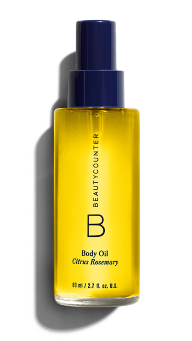 beautycounter rosemary citrus body oil
