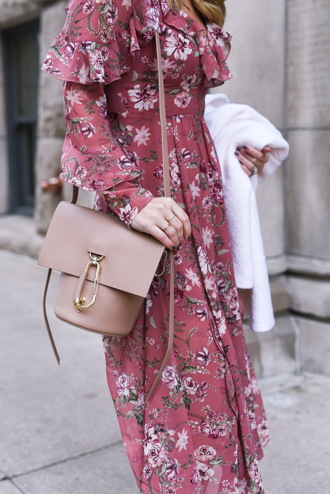 zac posen belay bag in english rose