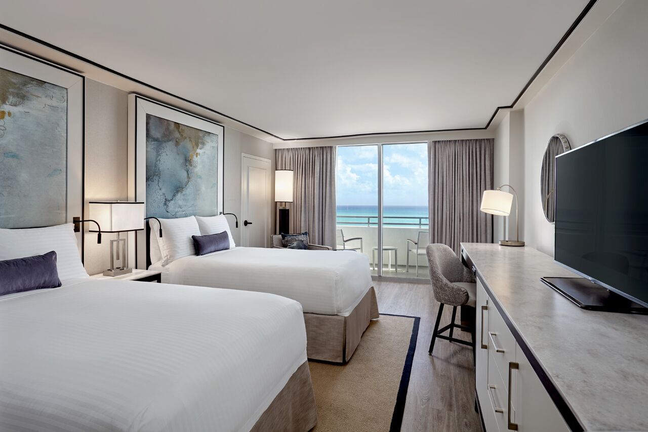 grey wood floors at the loews hotel miami