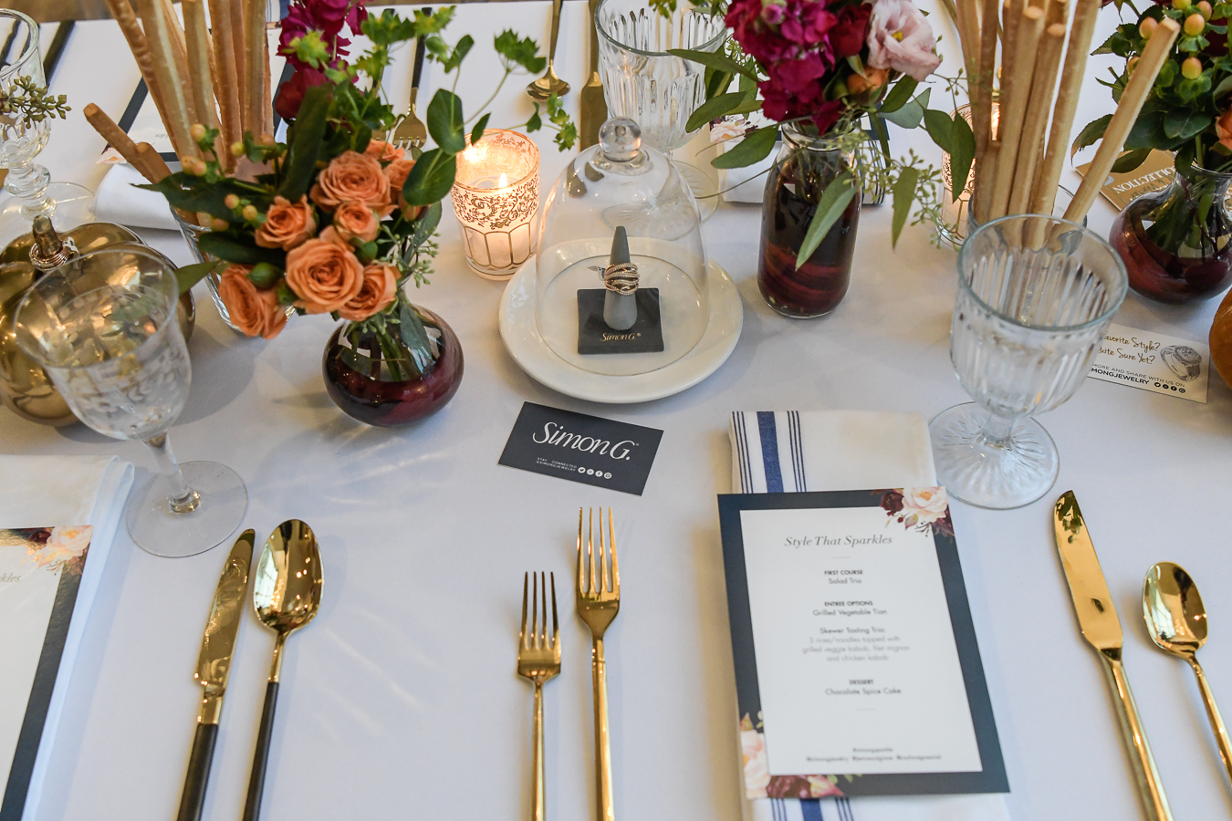 gold silverware for wedding inspo