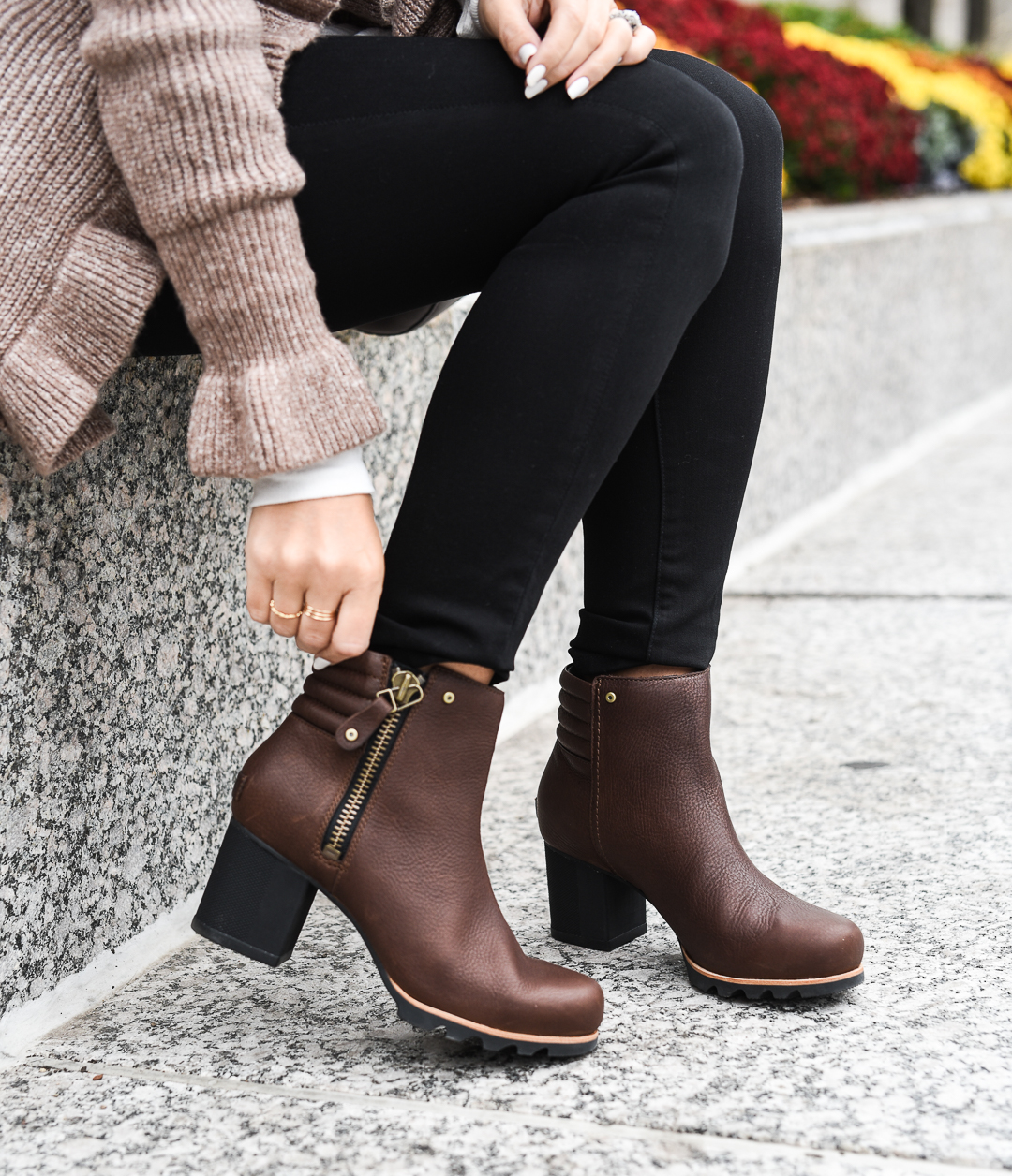 j crew black flats