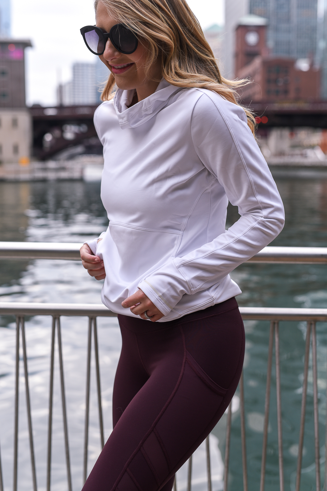 comfortable workout outerwear for winter - What is Pure Barre? by popular Chicago lifestyle blogger Visions of Vogue