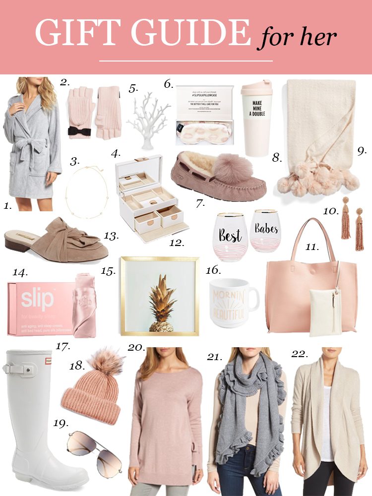 gift guide for her for the holidays