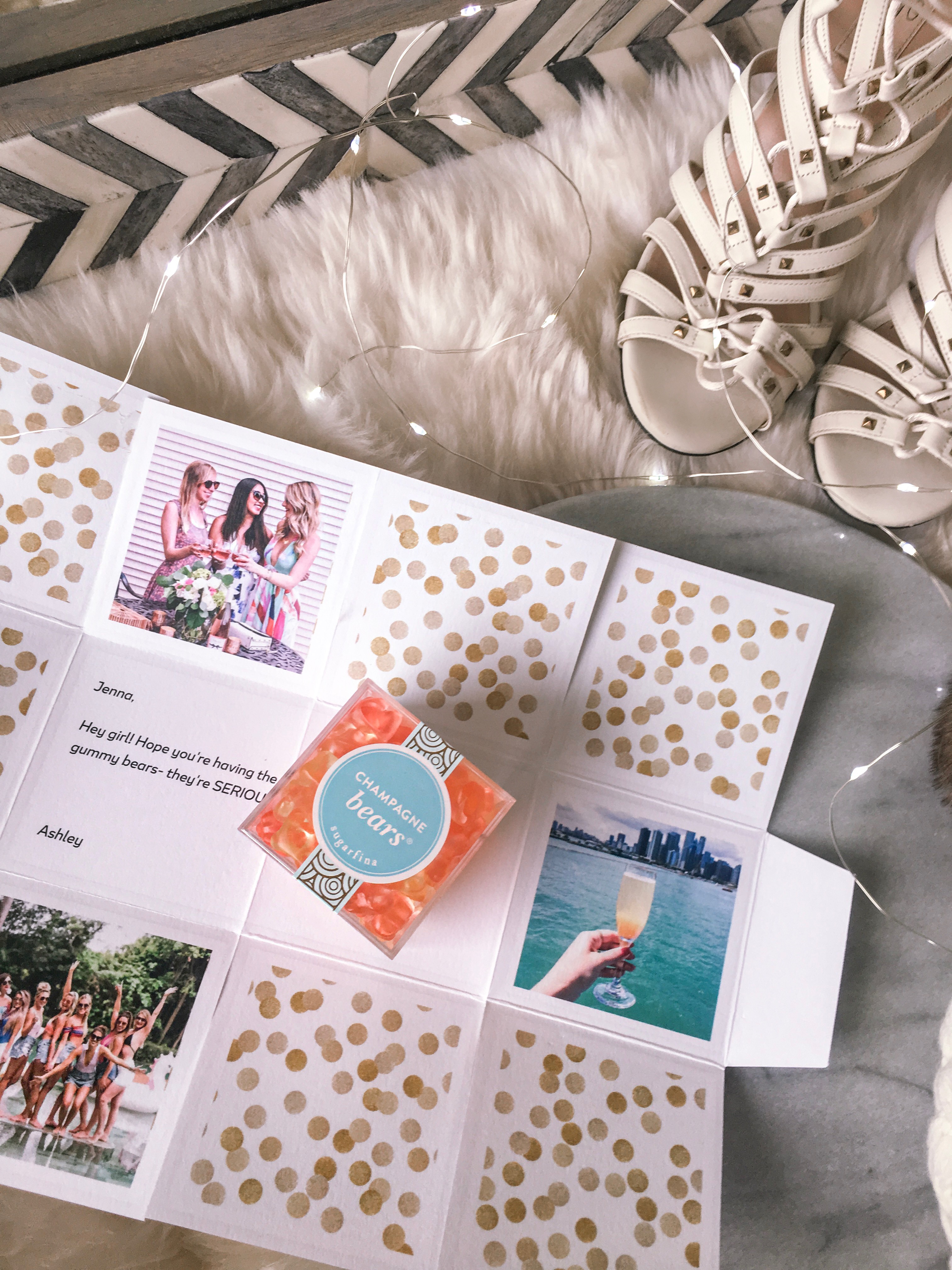 sugarfina champagne gummy bears - personalized gift boxes with greentabl by Chicago style blogger Visions of Vogue