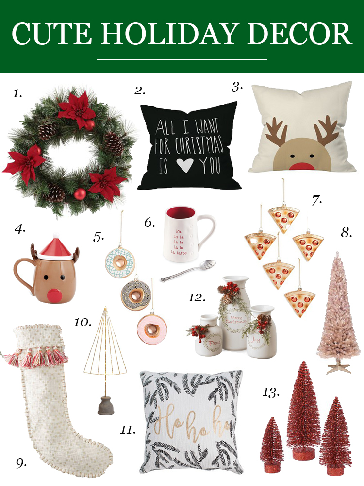 cute holiday decor - Cute Holiday Home Decor by Chicago style blogger Visions of Vogue