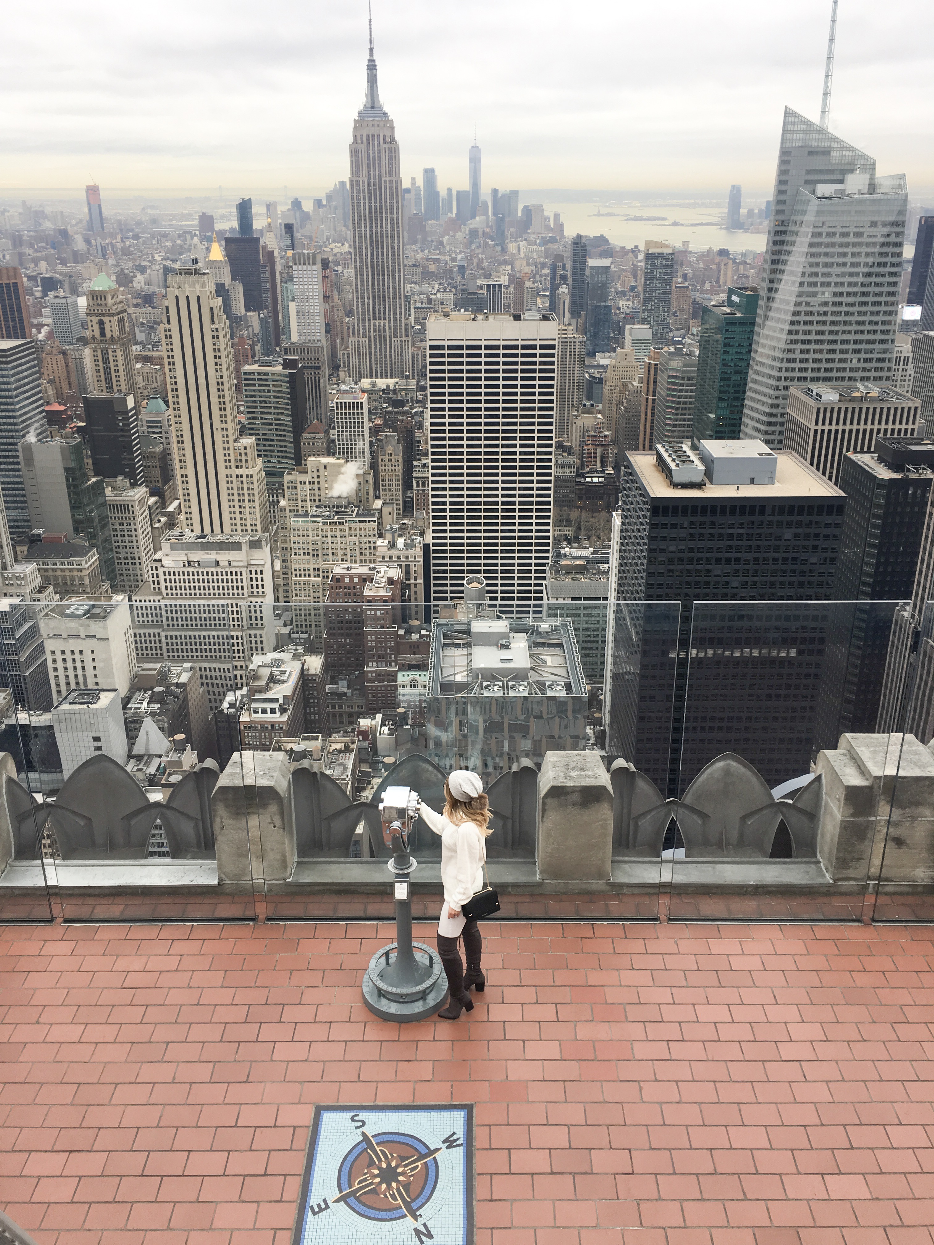top of the rock at rockefeller center - A Weekend In New York by popular Chicago travel blogger Visions of Vogue