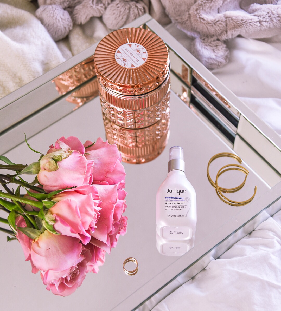 best serum to prevent signs of aging - 6 Step Night Skincare Routine by popular Chicago style blogger Visions of Vogue