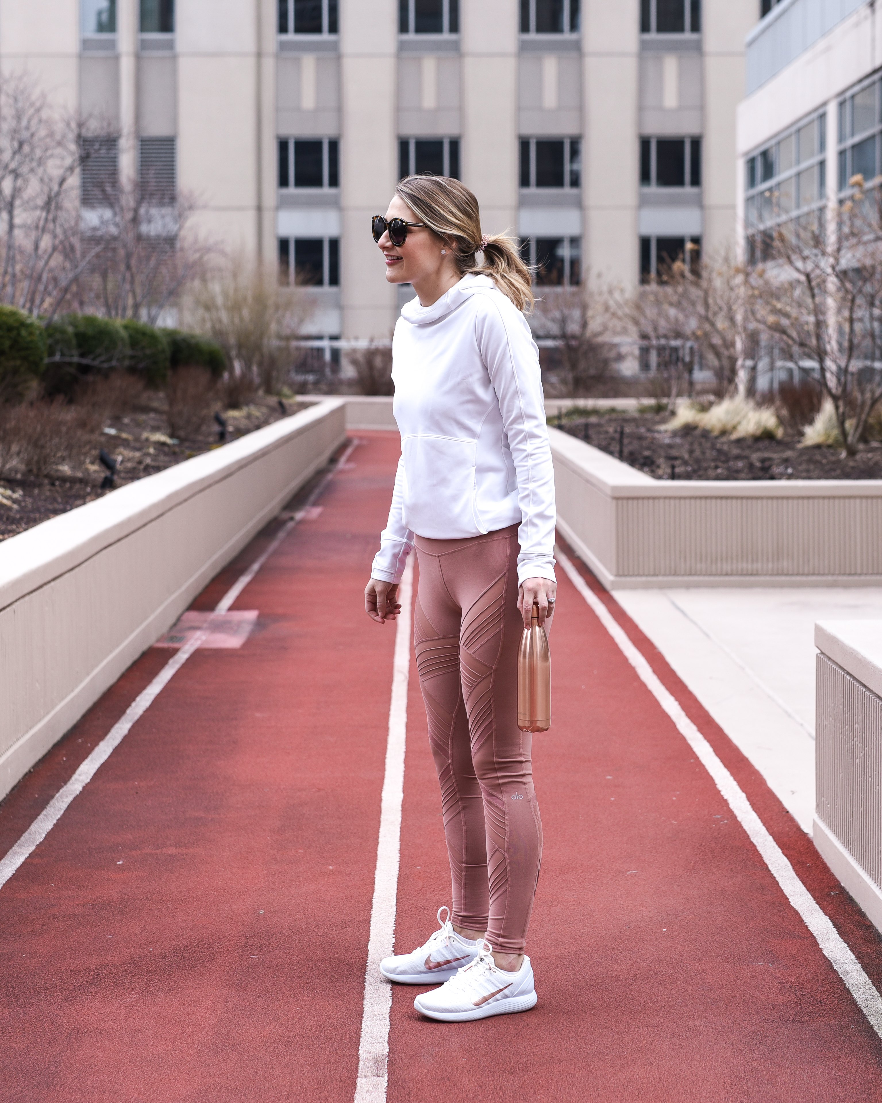 how to stay fit in winter - winter workout routine by popular Chicago lifestyle blogger Visions of Vogue