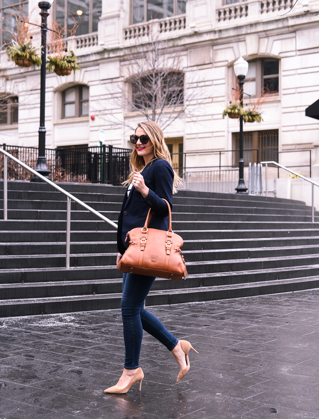 madewell whisper tee in cotton - work life balance tips by popular Chicago lifestyle blogger Visions of Vogue