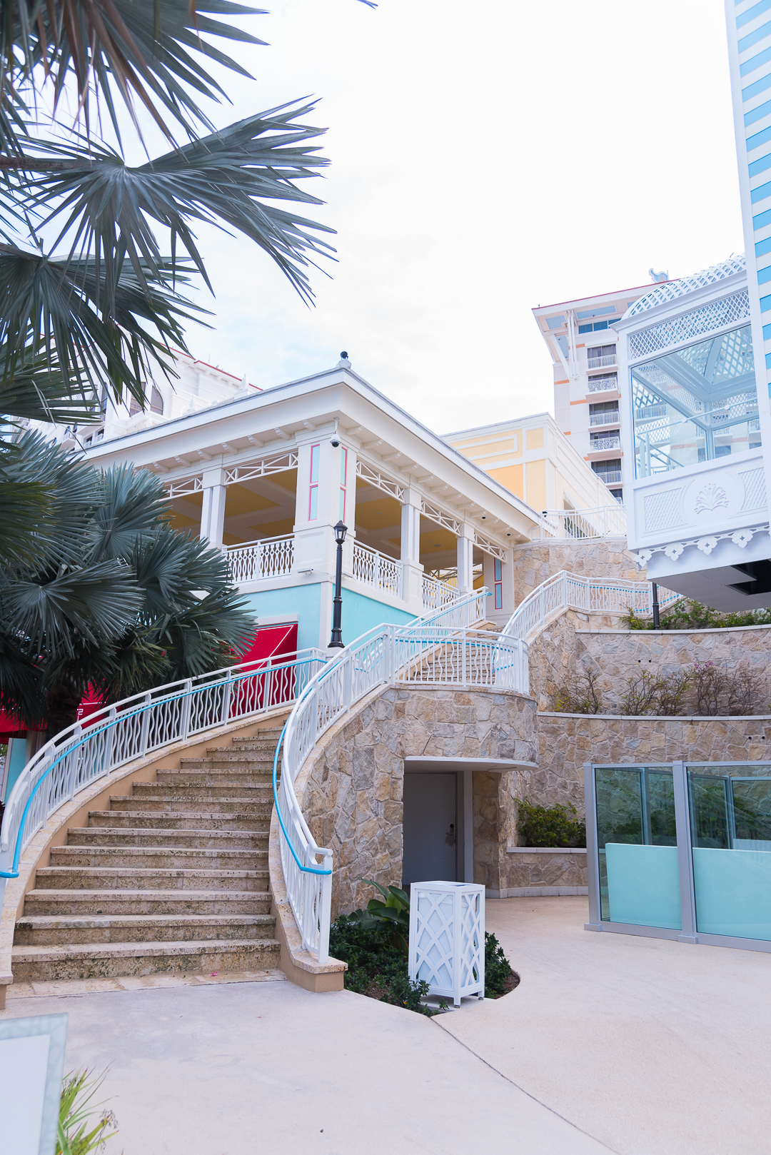 pastel colored hotels - baha mar resort review in the bahamas by popular Chicago travel blogger Visions of Vogue
