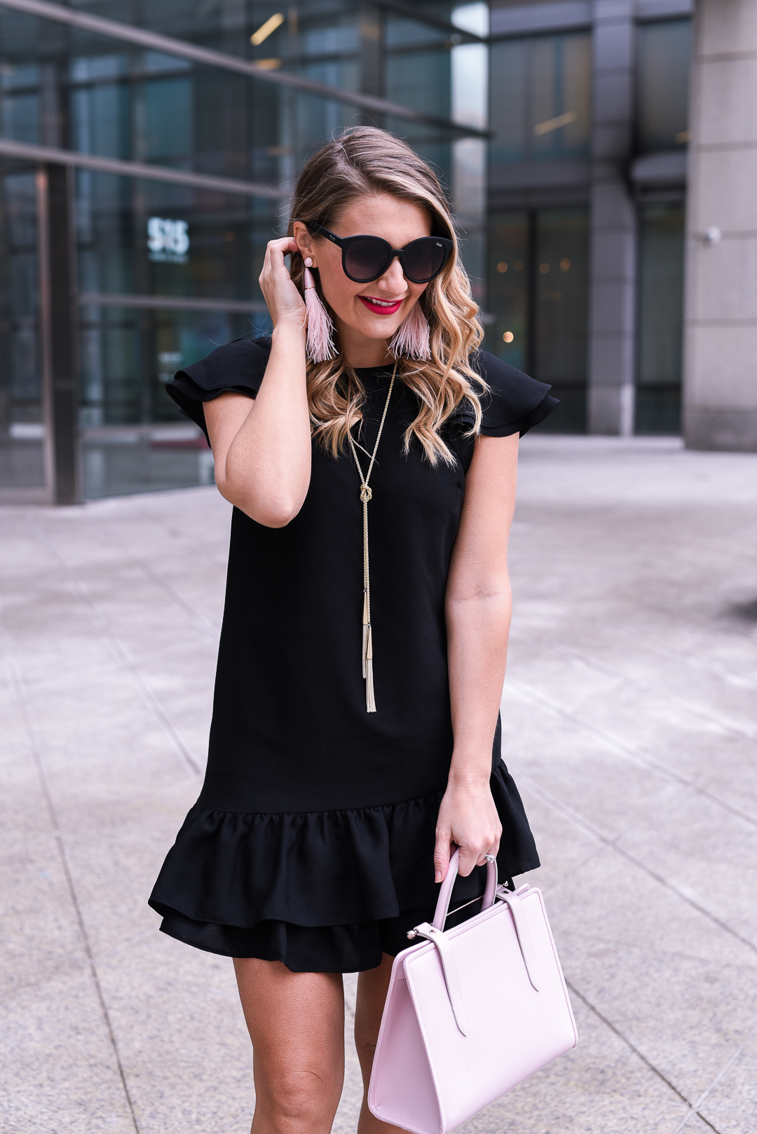 kendra scott phara tassel necklace - Blogging Behind the Scenes by popular Chicago style blogger Visions of Vogue