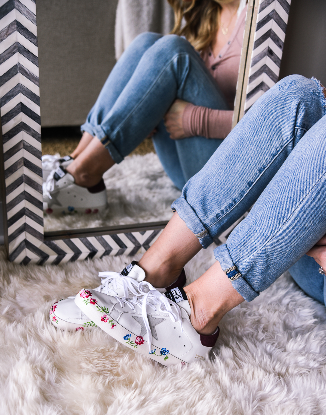 how to shop designer luxury online - Italist Review: Golden Goose Sneakers by popular Chicago fashion blogger Visions of Vogue